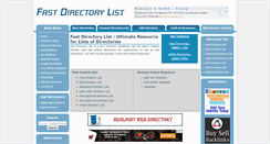 Desktop Screenshot of fastdirectorylist.com